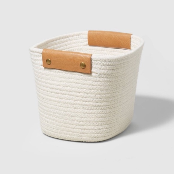 Target Coiled Rope Cream Decorative 11” Basket - Picture 1 of 5